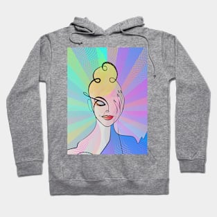 Pop Art - Colorful Woman Portrait Hoodie